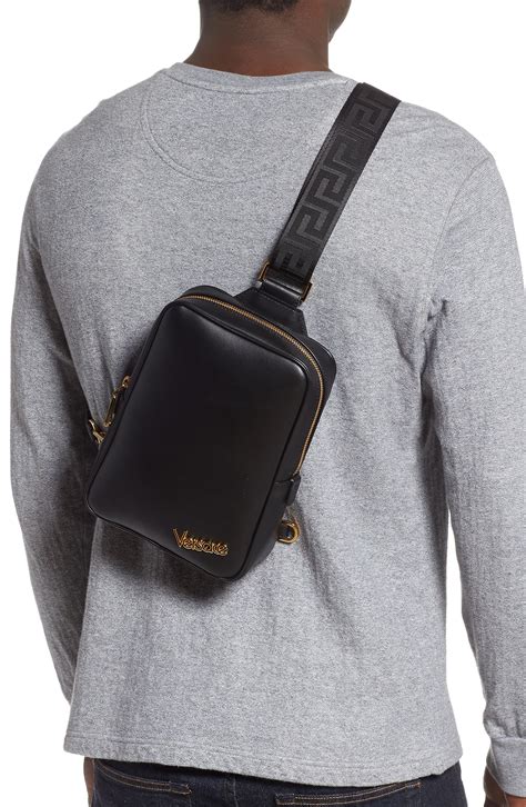 versace side bag men's